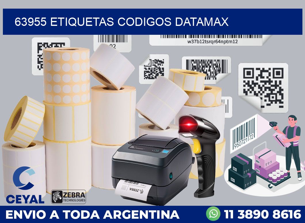 63955 ETIQUETAS CODIGOS DATAMAX