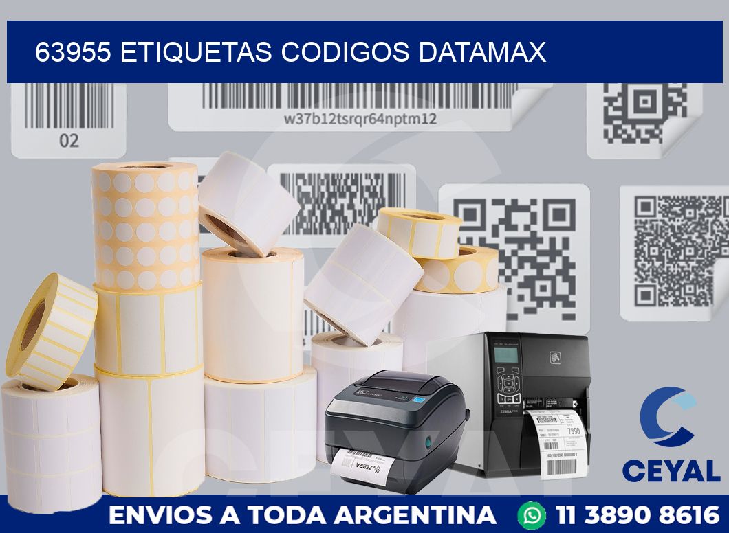 63955 ETIQUETAS CODIGOS DATAMAX