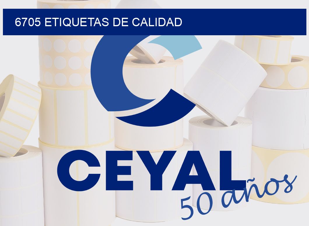 6705 ETIQUETAS DE CALIDAD