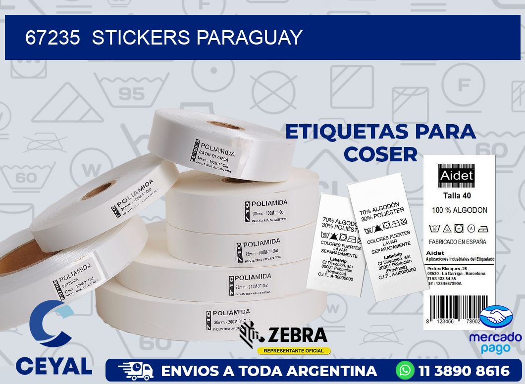 67235  STICKERS PARAGUAY