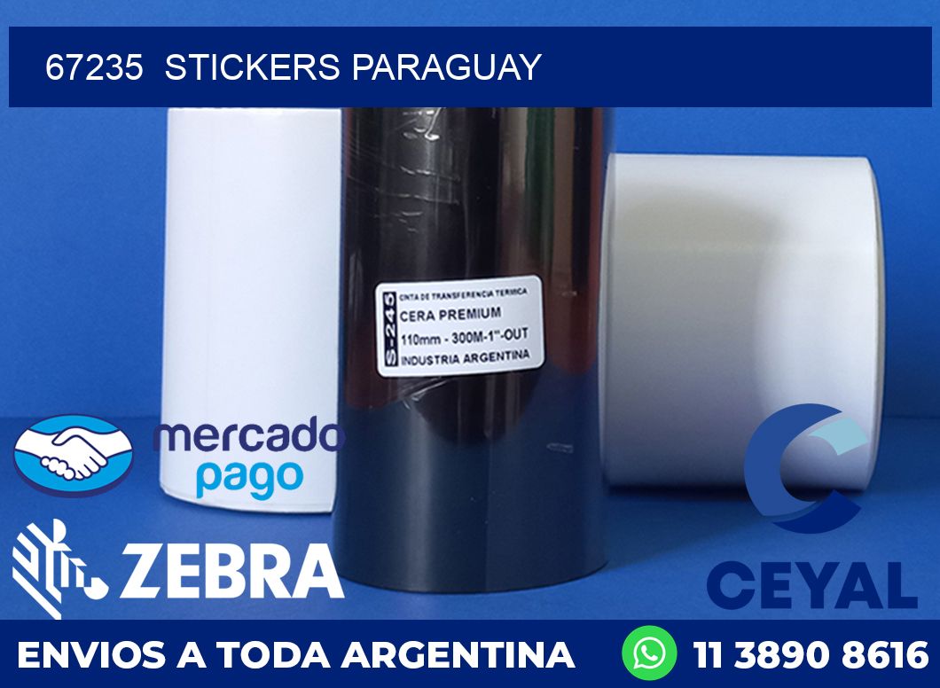 67235  STICKERS PARAGUAY