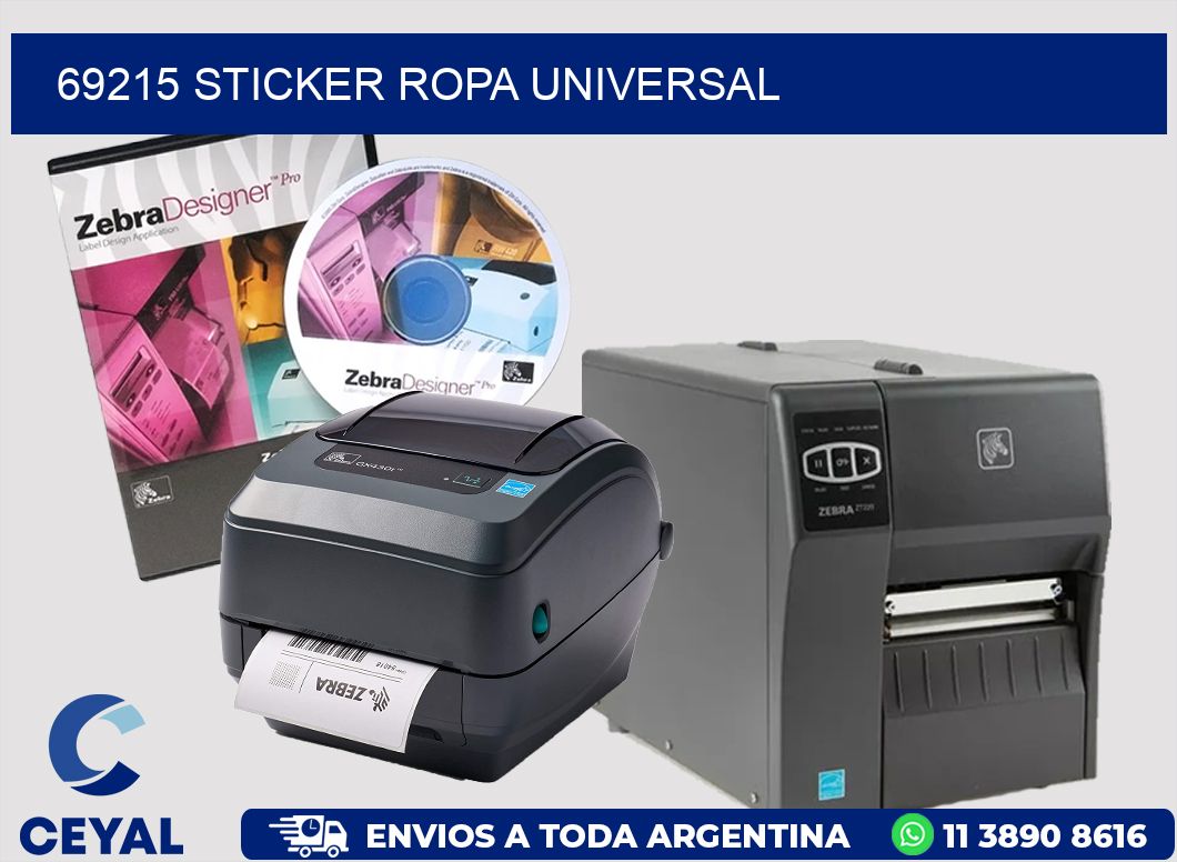 69215 STICKER ROPA UNIVERSAL