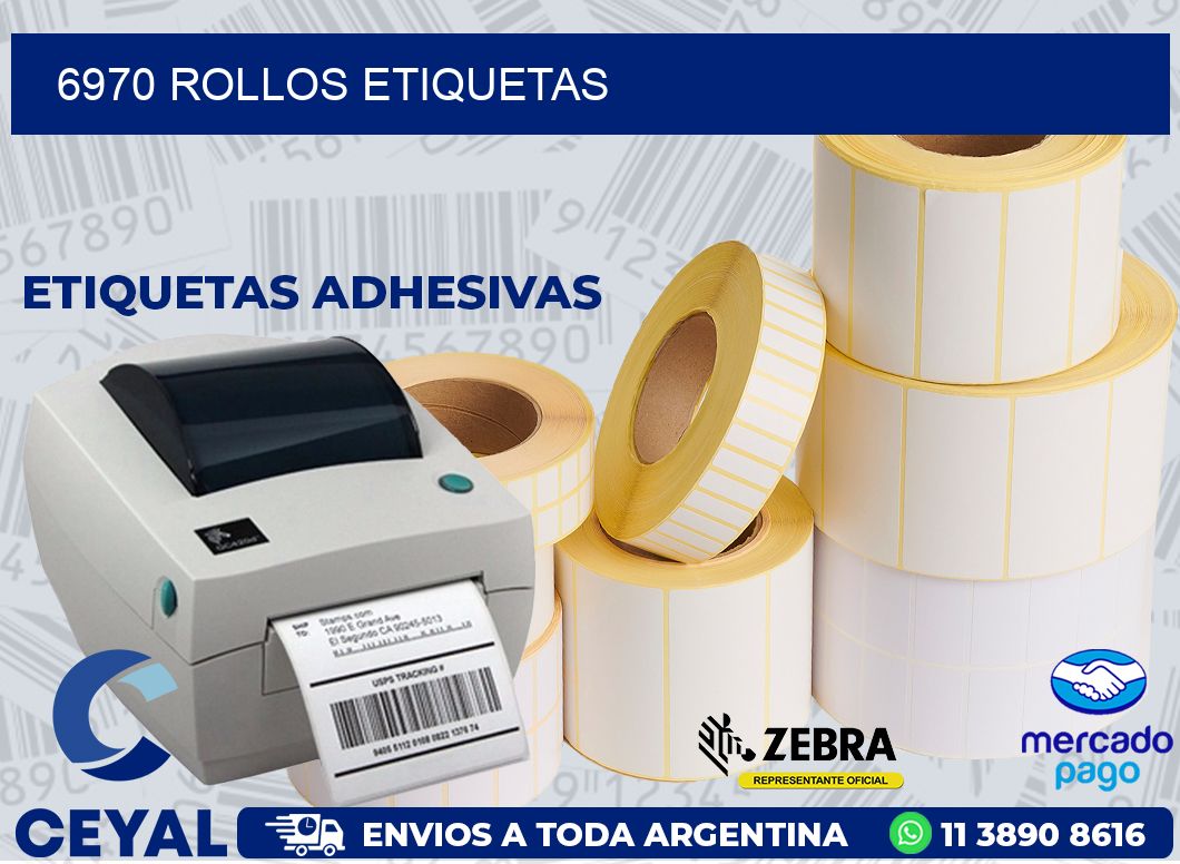 6970 ROLLOS ETIQUETAS