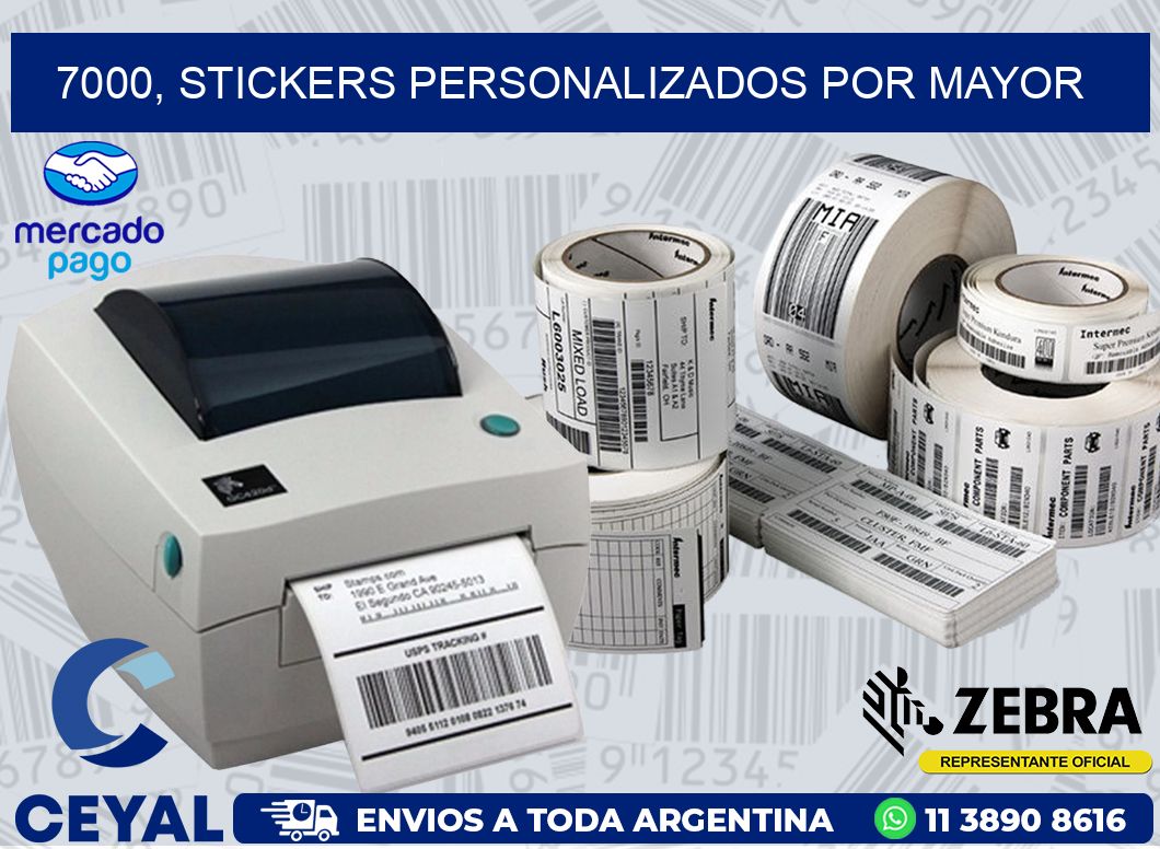 7000, stickers personalizados por mayor