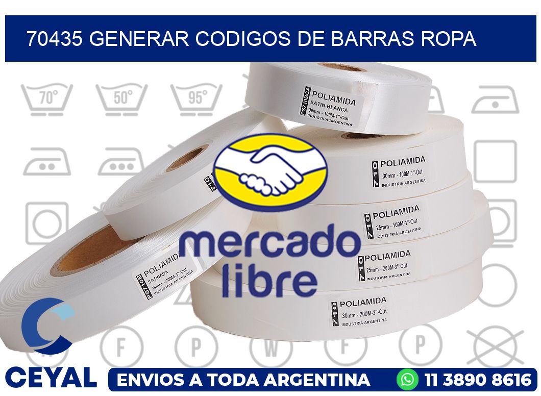 70435 GENERAR CODIGOS DE BARRAS ROPA