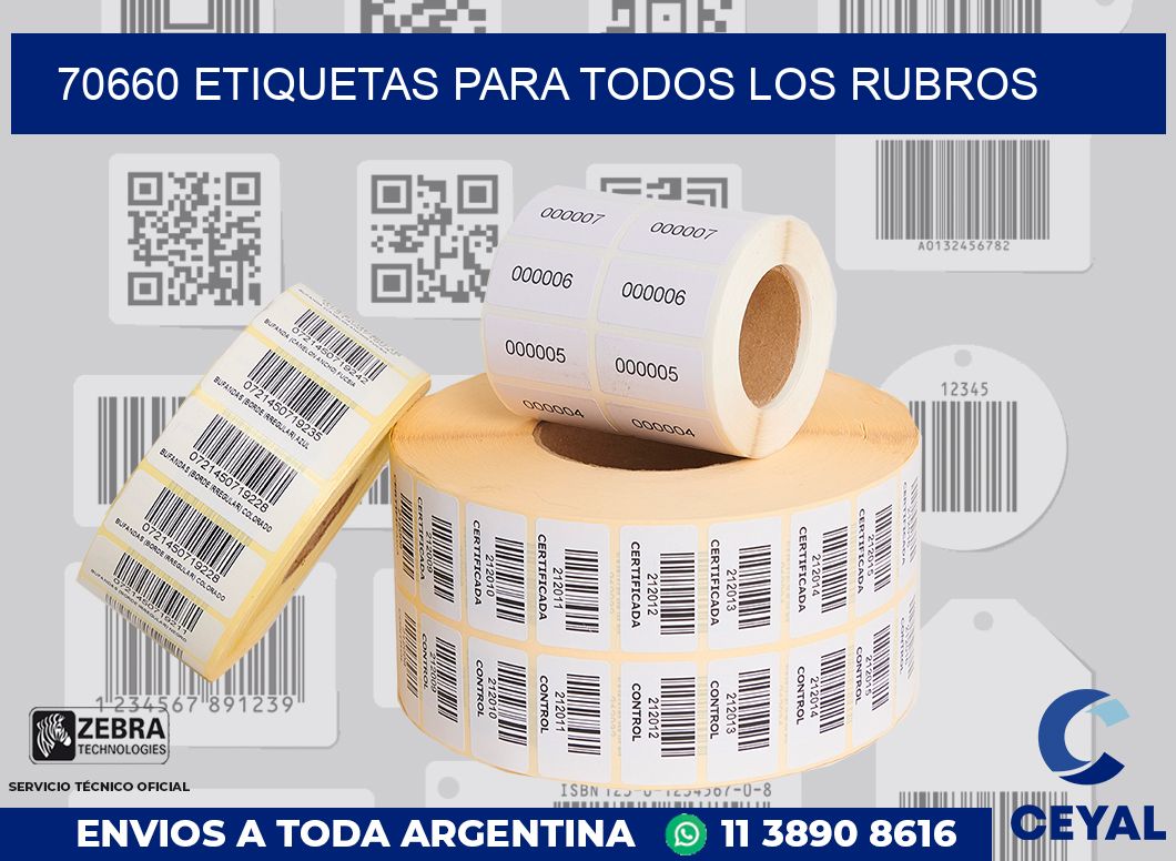 70660 ETIQUETAS PARA TODOS LOS RUBROS