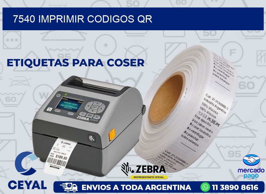 7540 IMPRIMIR CODIGOS QR