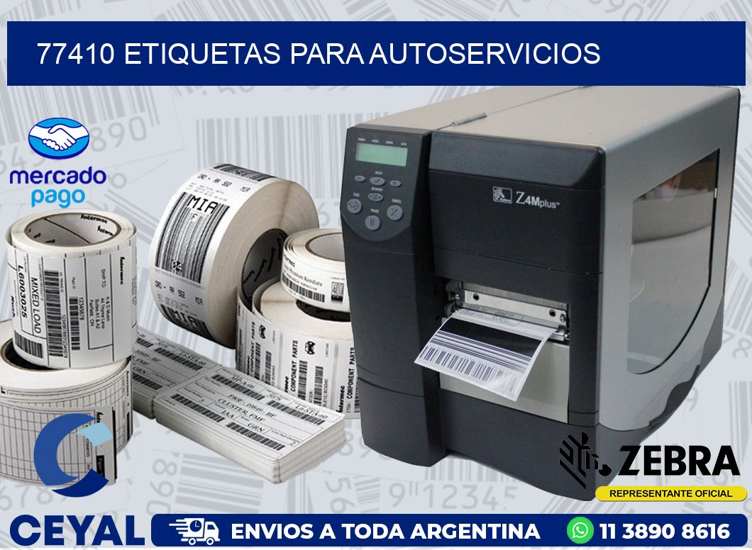 77410 ETIQUETAS PARA AUTOSERVICIOS