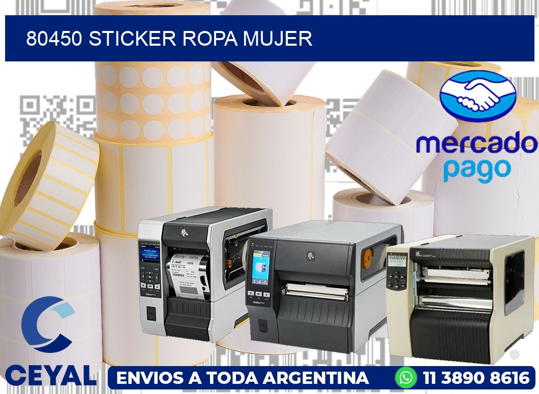 80450 STICKER ROPA MUJER