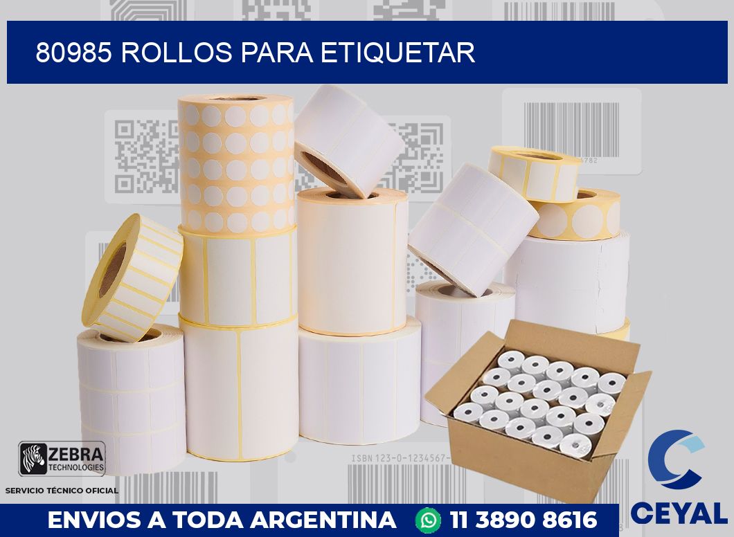 80985 ROLLOS PARA ETIQUETAR