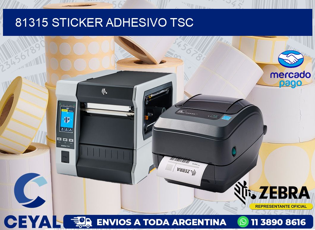 81315 STICKER ADHESIVO TSC