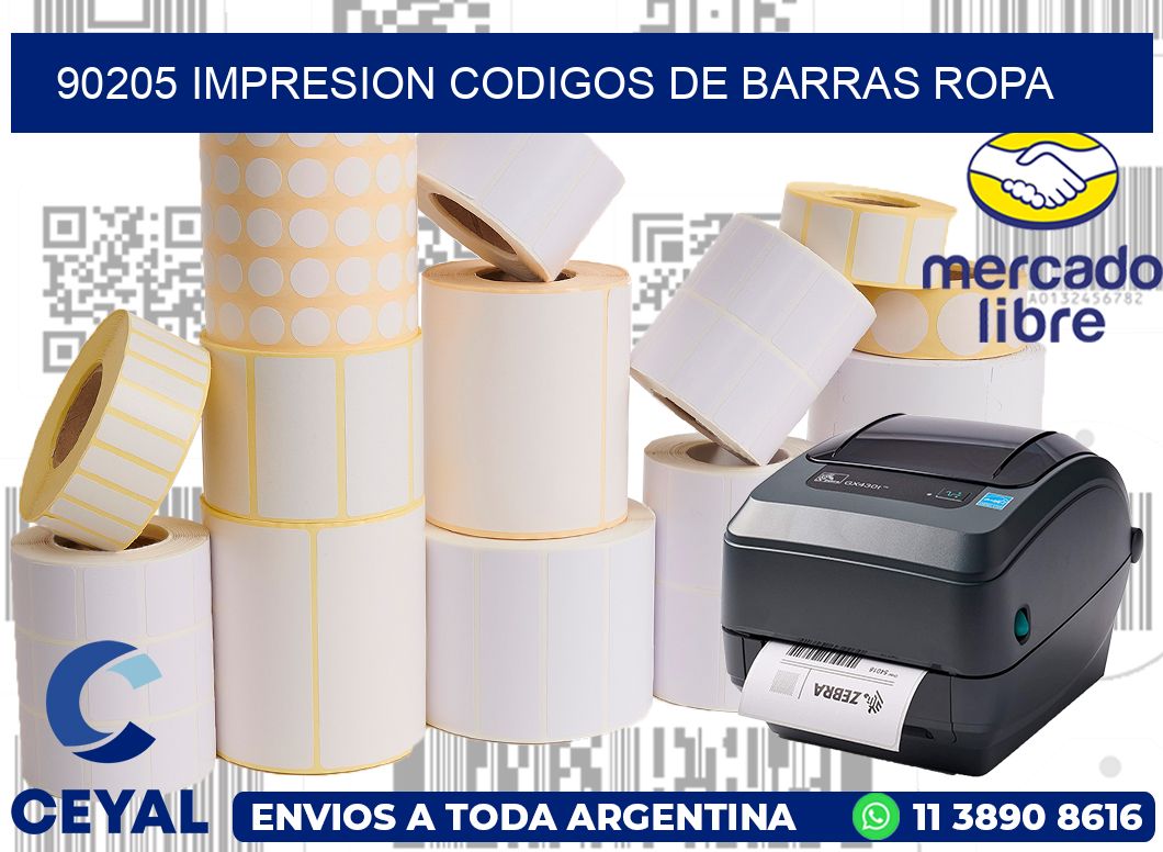 90205 IMPRESION CODIGOS DE BARRAS ROPA