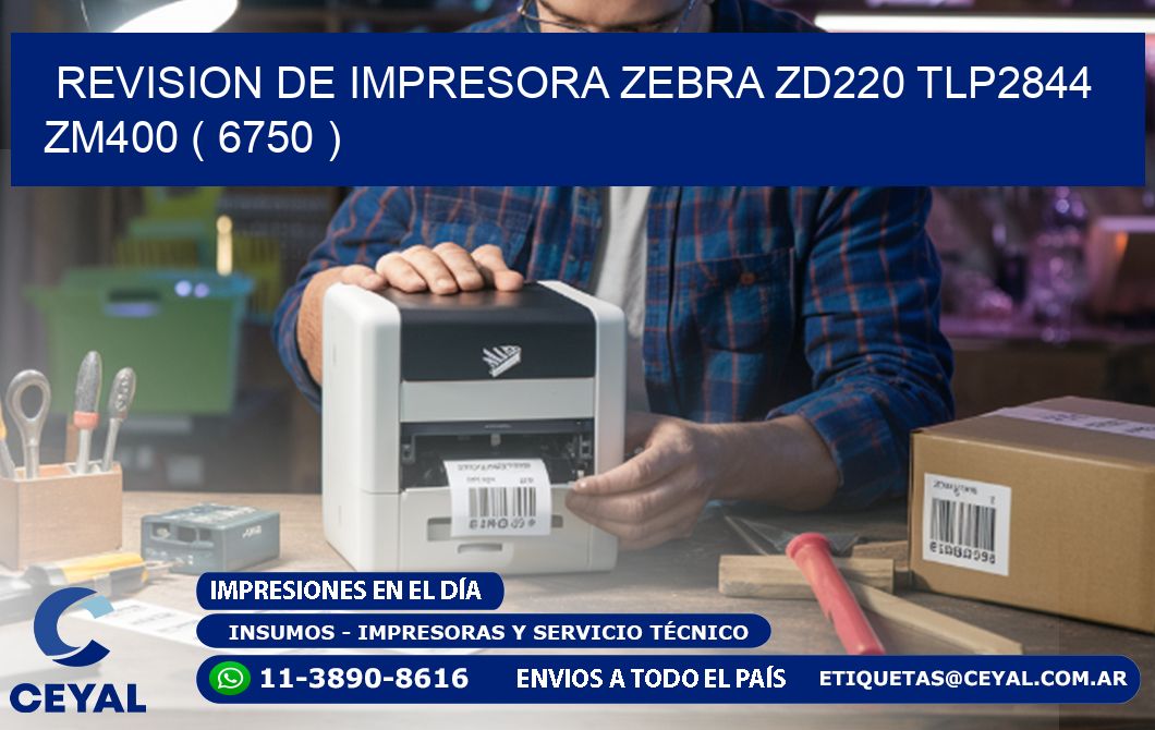 REVISION DE IMPRESORA ZEBRA ZD220 TLP2844 ZM400 ( 6750 )