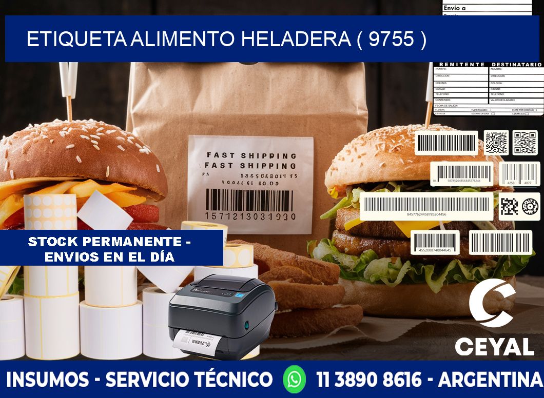 etiqueta alimento heladera ( 9755 )