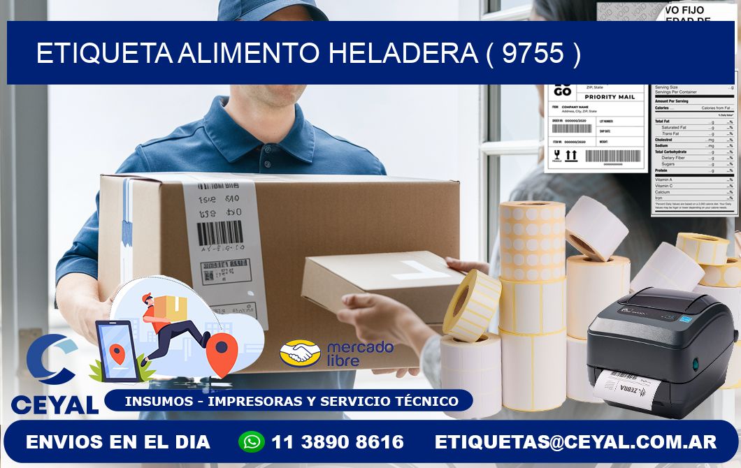 etiqueta alimento heladera ( 9755 )