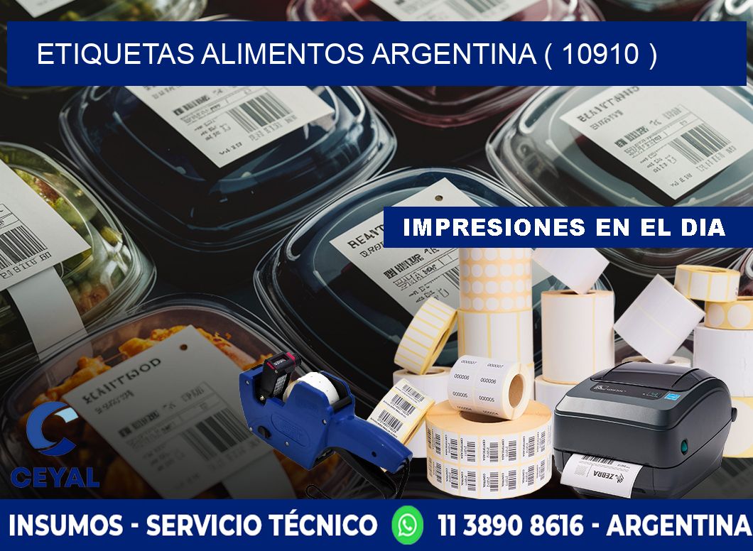 etiquetas alimentos argentina ( 10910 )