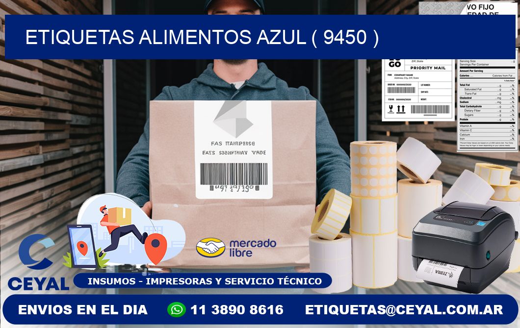 etiquetas alimentos azul ( 9450 )