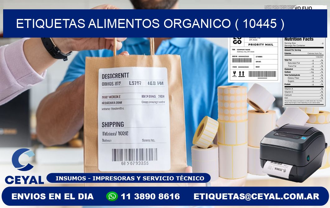 etiquetas alimentos organico ( 10445 )