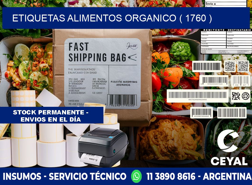 etiquetas alimentos organico ( 1760 )