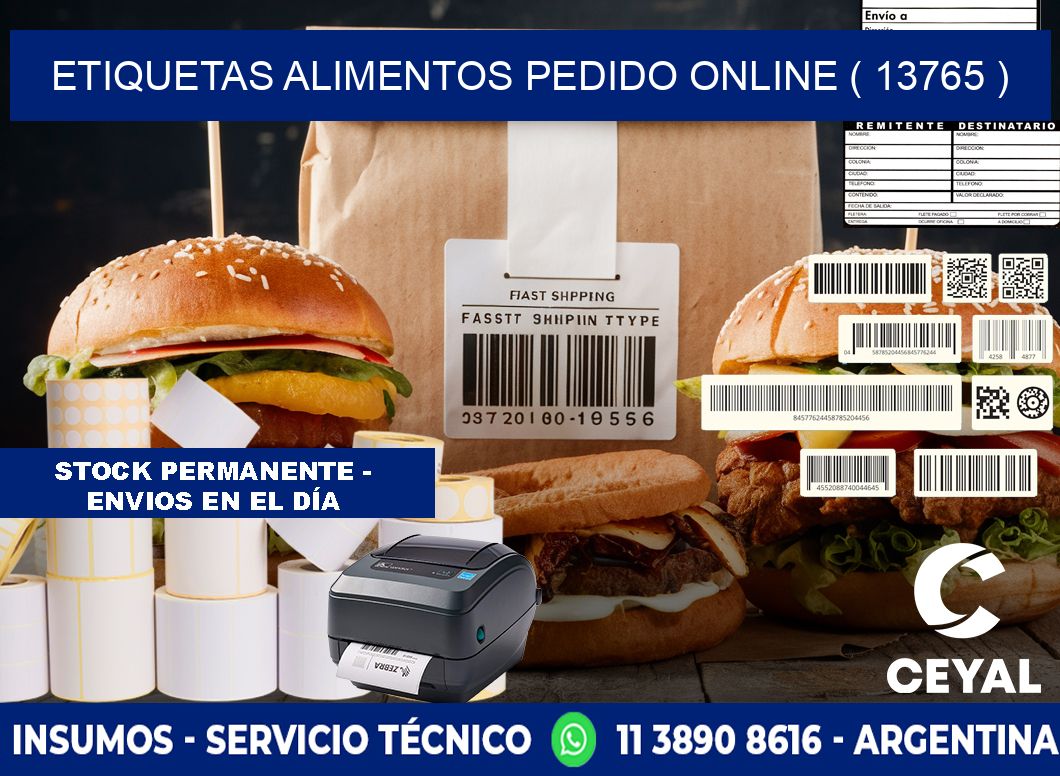 etiquetas alimentos pedido online ( 13765 )