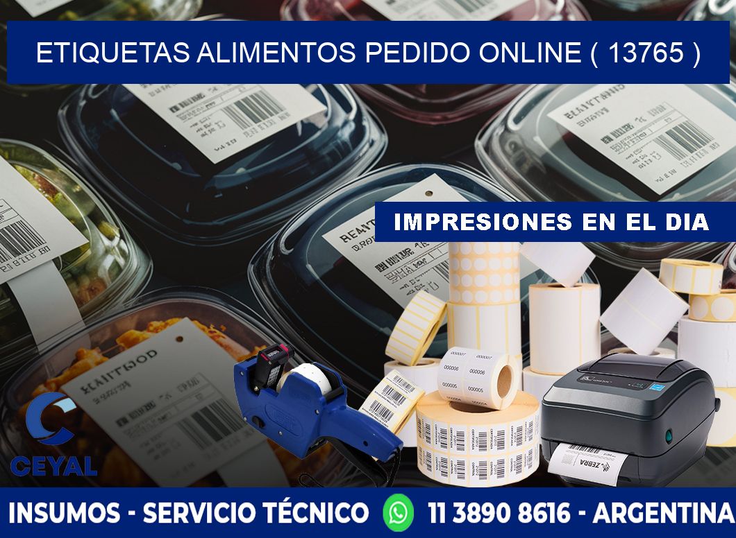 etiquetas alimentos pedido online ( 13765 )