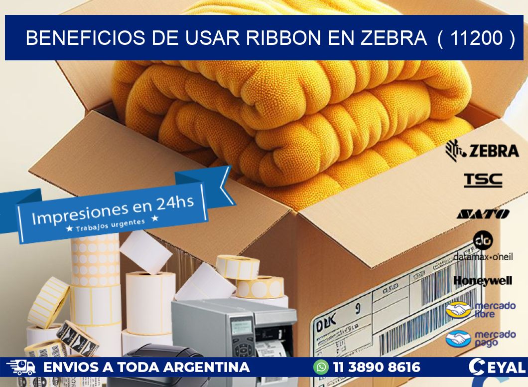 BENEFICIOS DE USAR RIBBON EN ZEBRA  ( 11200 )