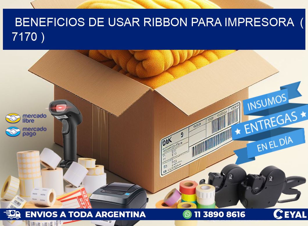 BENEFICIOS DE USAR RIBBON PARA IMPRESORA  ( 7170 )