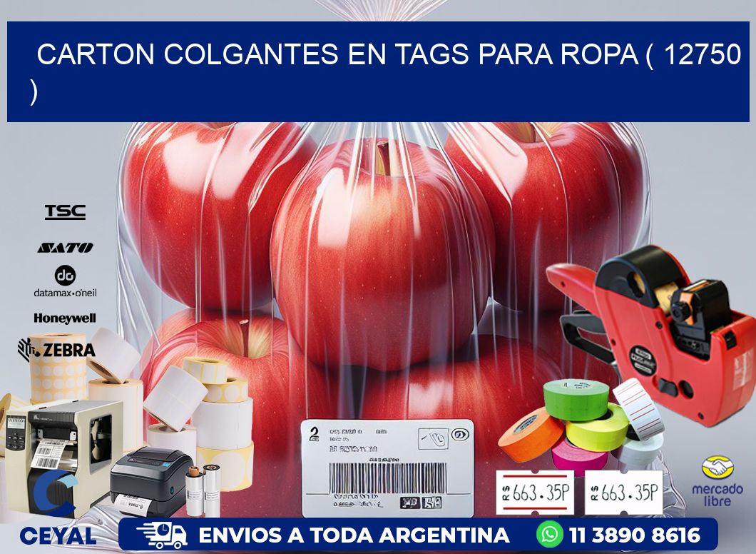 CARTON COLGANTES EN TAGS PARA ROPA ( 12750 )