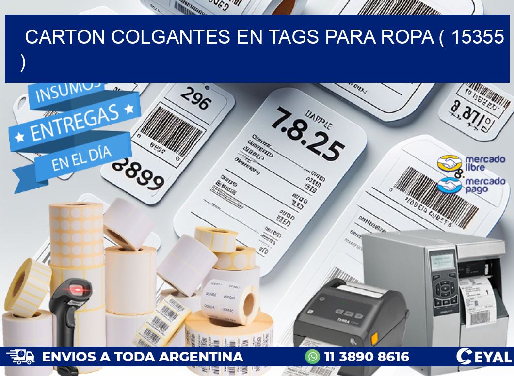 CARTON COLGANTES EN TAGS PARA ROPA ( 15355 )