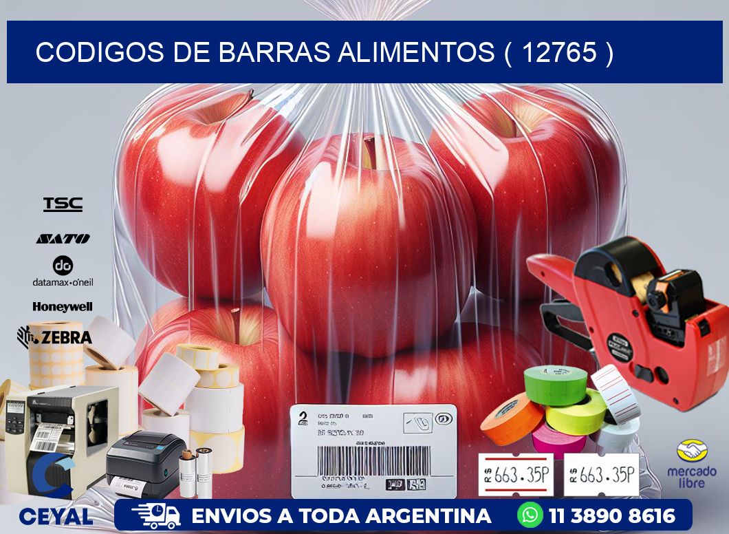 CODIGOS DE BARRAS ALIMENTOS ( 12765 )