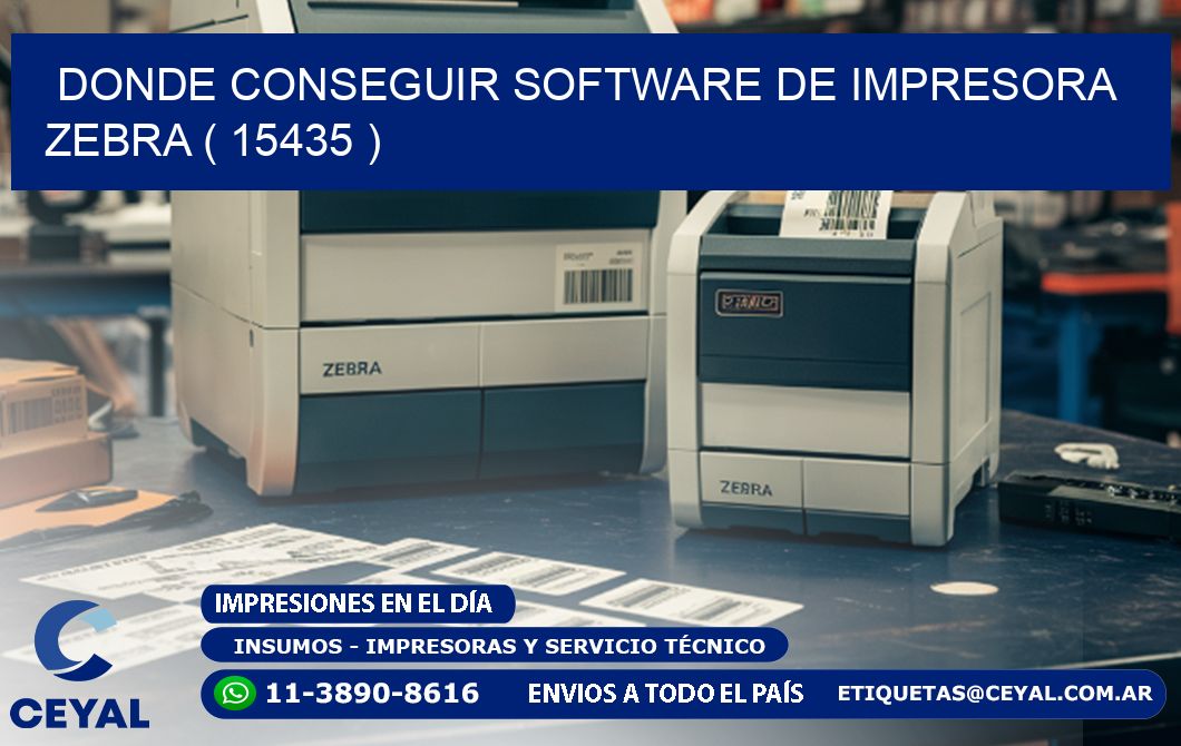 DONDE CONSEGUIR SOFTWARE DE IMPRESORA ZEBRA ( 15435 )