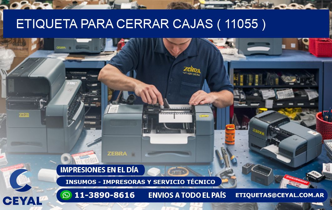 ETIQUETA PARA CERRAR CAJAS ( 11055 )