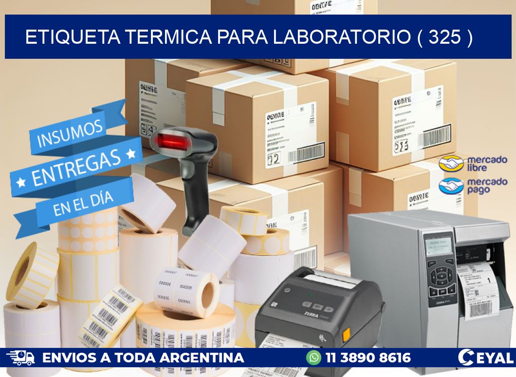 ETIQUETA TERMICA PARA LABORATORIO ( 325 )