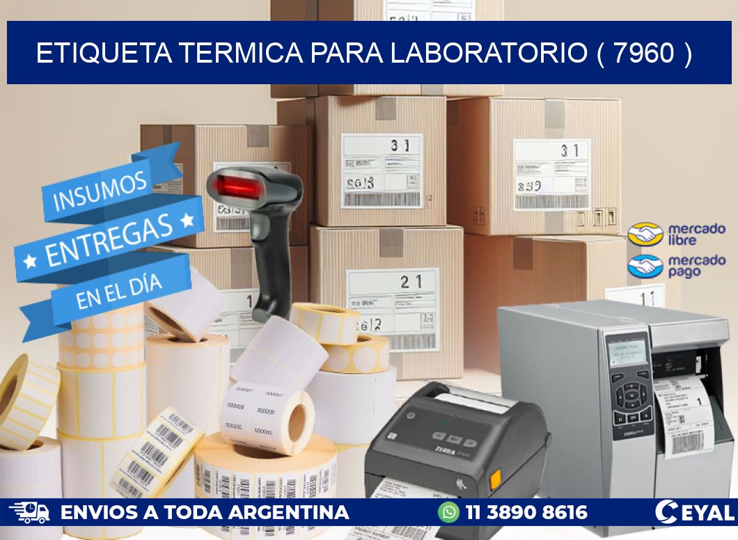 ETIQUETA TERMICA PARA LABORATORIO ( 7960 )