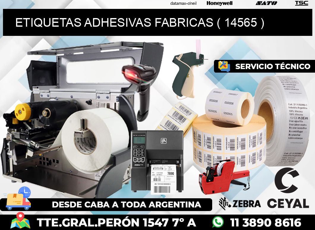 ETIQUETAS ADHESIVAS FABRICAS ( 14565 )