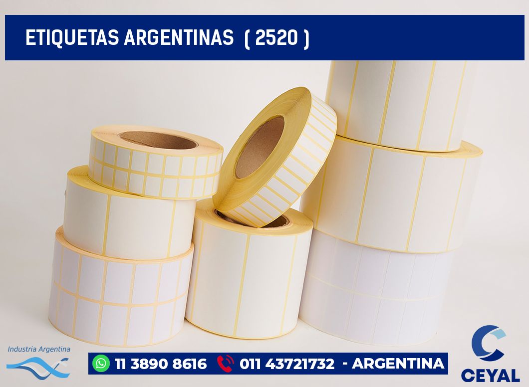 ETIQUETAS ARGENTINAS  ( 2520 )