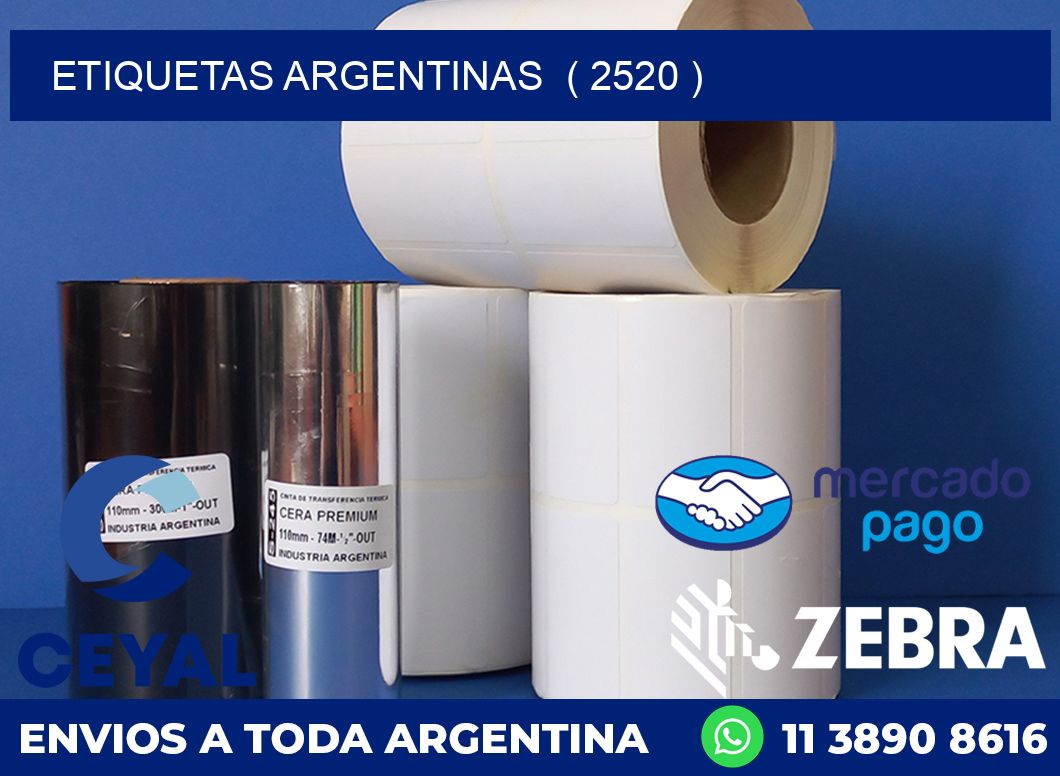 ETIQUETAS ARGENTINAS  ( 2520 )