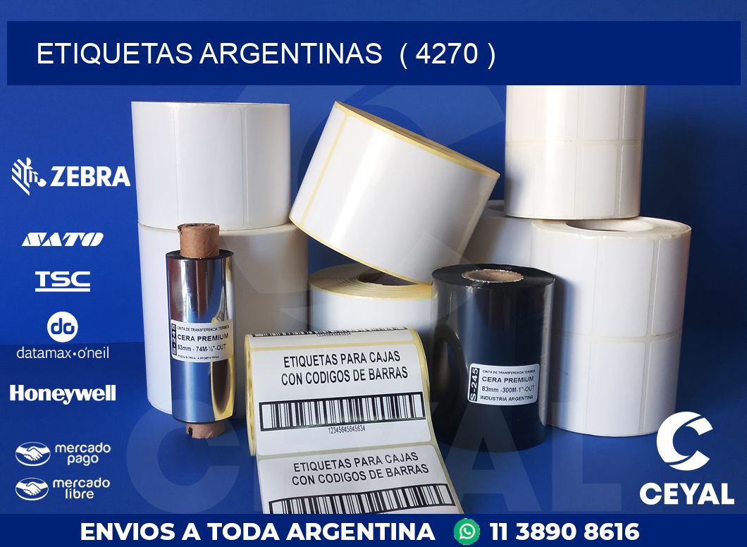 ETIQUETAS ARGENTINAS  ( 4270 )