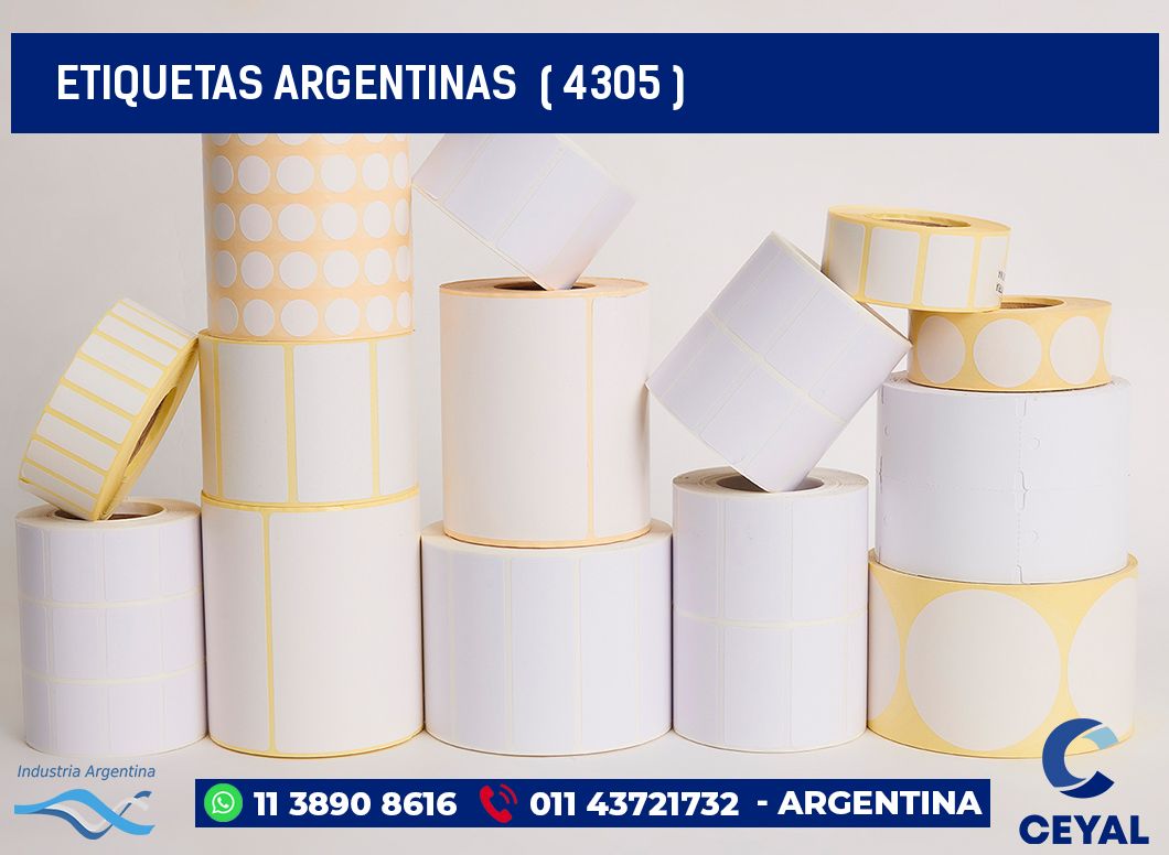 ETIQUETAS ARGENTINAS  ( 4305 )