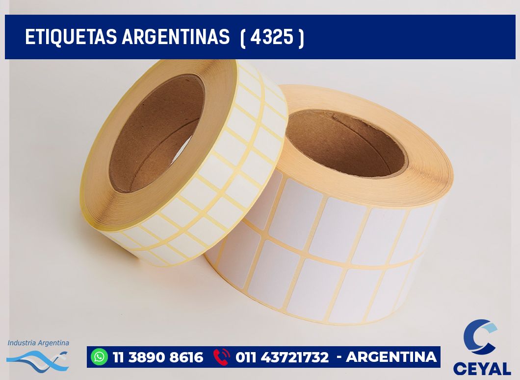 ETIQUETAS ARGENTINAS  ( 4325 )