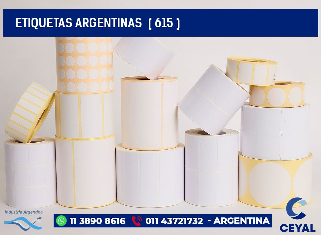 ETIQUETAS ARGENTINAS  ( 615 )