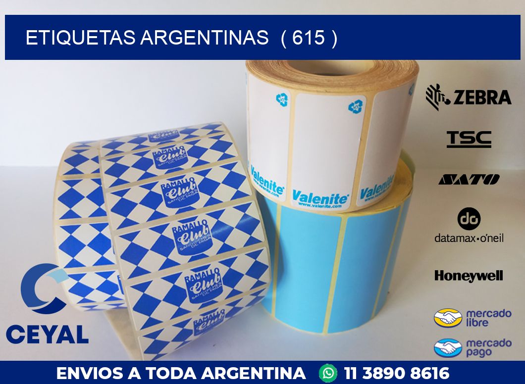 ETIQUETAS ARGENTINAS  ( 615 )