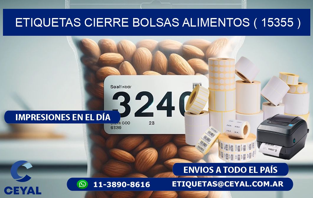 ETIQUETAS CIERRE BOLSAS ALIMENTOS ( 15355 )