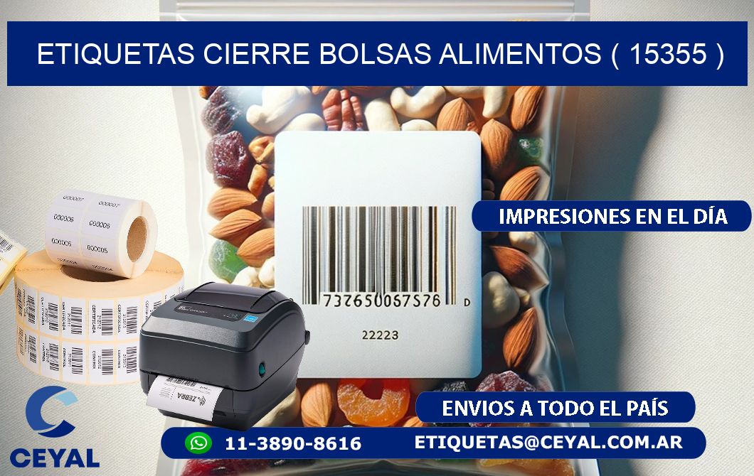 ETIQUETAS CIERRE BOLSAS ALIMENTOS ( 15355 )