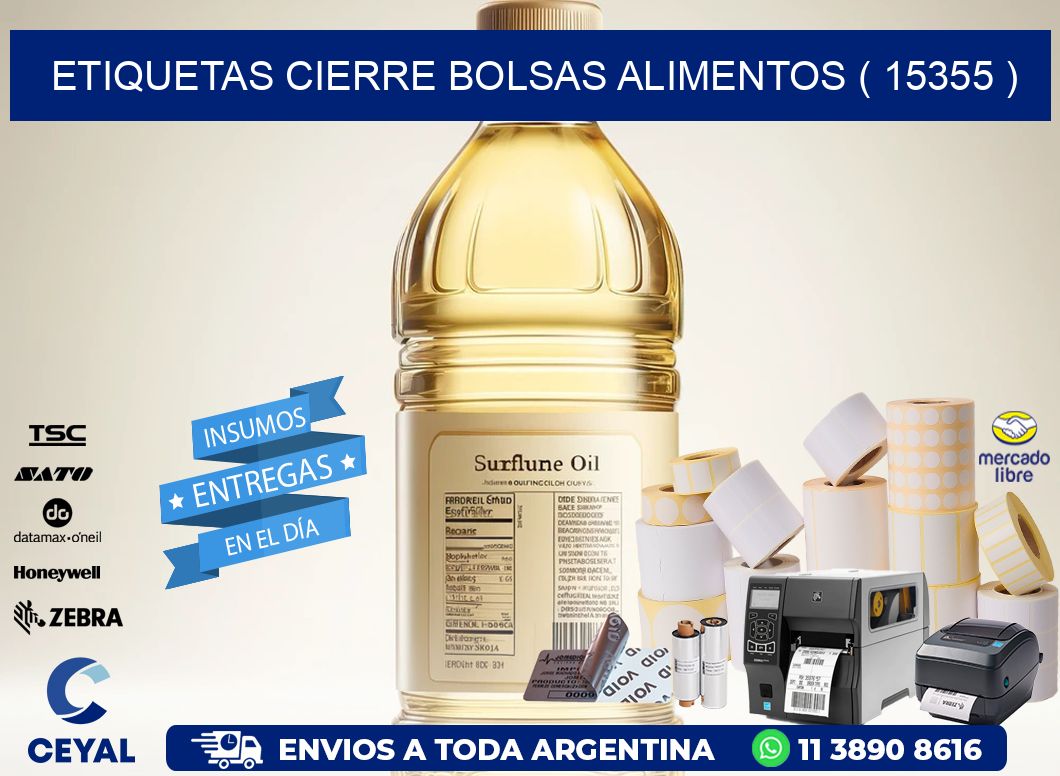 ETIQUETAS CIERRE BOLSAS ALIMENTOS ( 15355 )