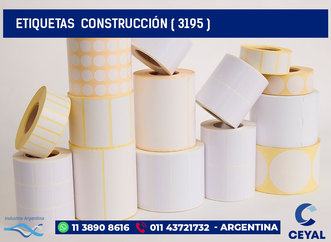 ETIQUETAS  CONSTRUCCIÓN ( 3195 )