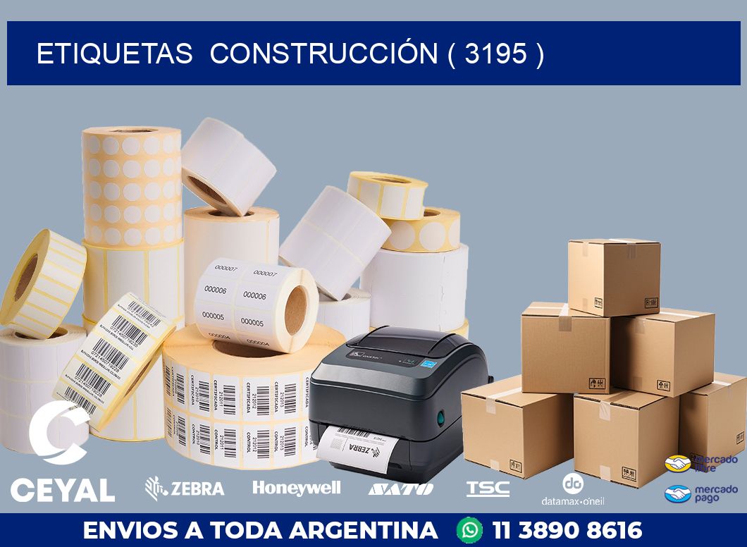 ETIQUETAS  CONSTRUCCIÓN ( 3195 )