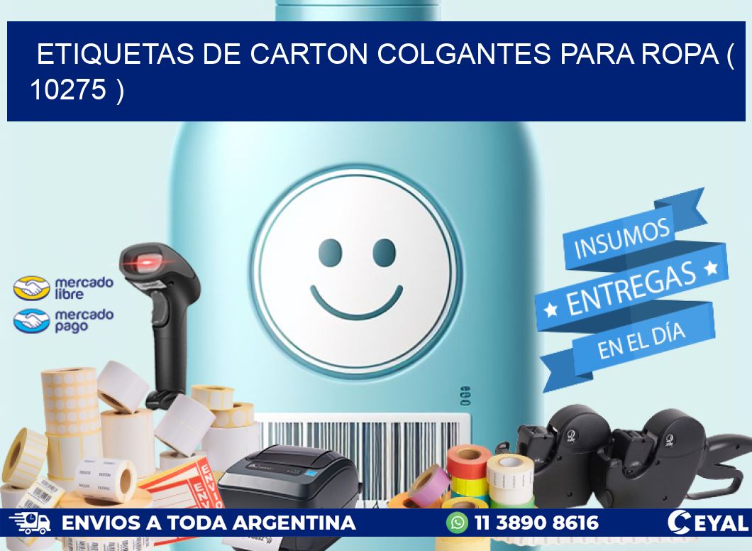 ETIQUETAS DE CARTON COLGANTES PARA ROPA ( 10275 )