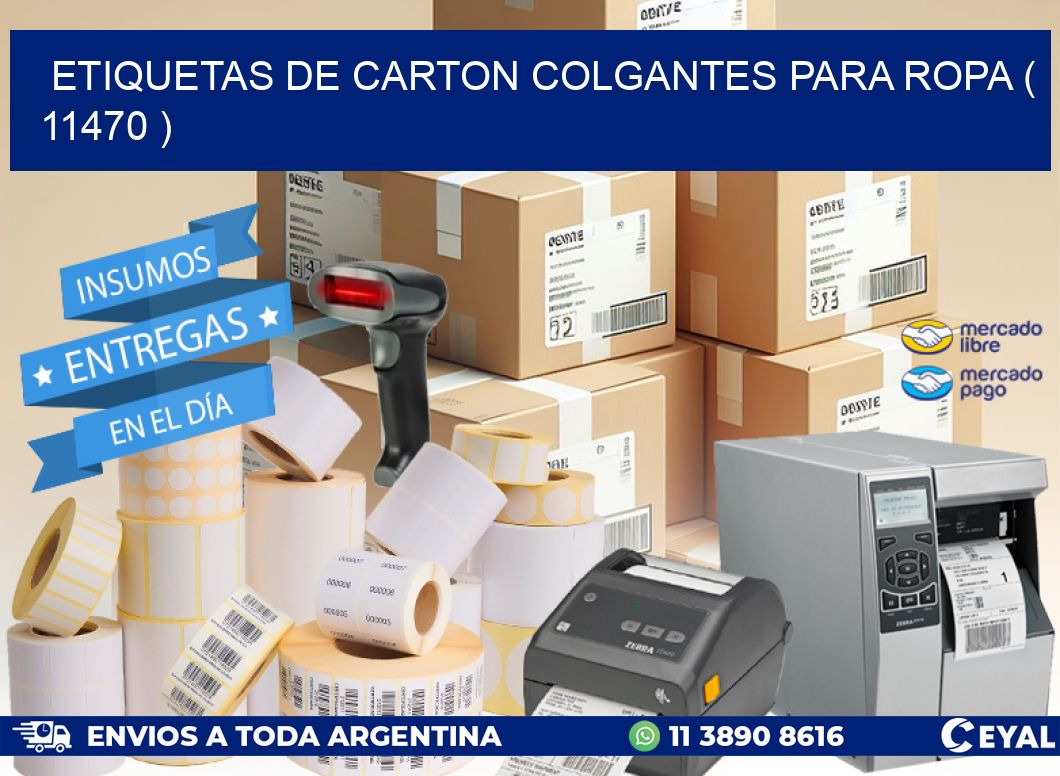 ETIQUETAS DE CARTON COLGANTES PARA ROPA ( 11470 )