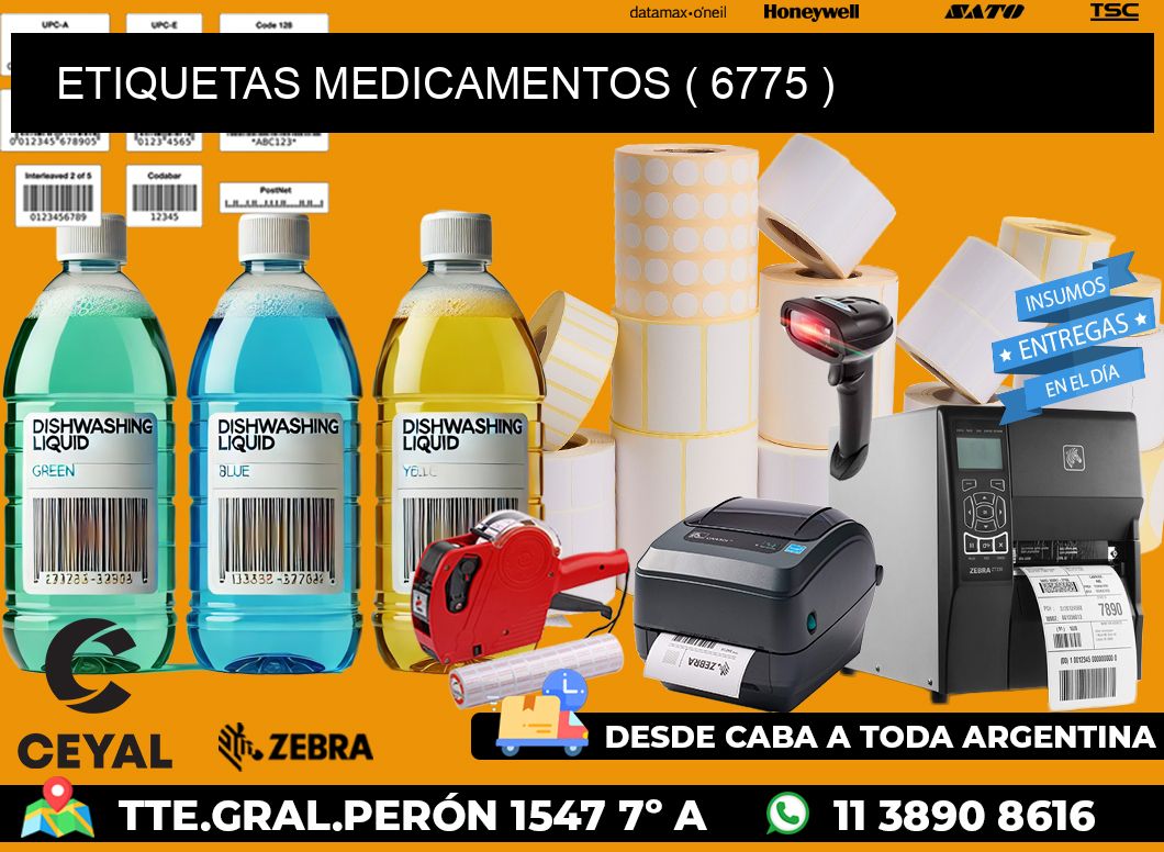 ETIQUETAS MEDICAMENTOS ( 6775 )